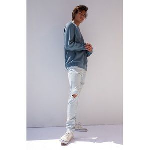 PacSun Light Ripped Stacked Skinny Jeans 34x32